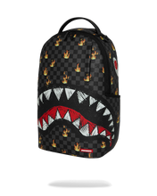 Load image into Gallery viewer, SPRAYGROUND SCRIBBLE FIRE CHECK BACKPACK