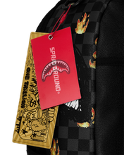 Load image into Gallery viewer, SPRAYGROUND SCRIBBLE FIRE CHECK BACKPACK