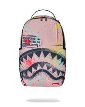 Load image into Gallery viewer, SPRAYGROUND SHARK CENTRAL STENCIL LAB COAT STREET ART BACKPACK
