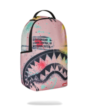 Load image into Gallery viewer, SPRAYGROUND SHARK CENTRAL STENCIL LAB COAT STREET ART BACKPACK