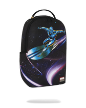 Load image into Gallery viewer, SPRAYGROUND MARVEL AVENGERS SILVER SURFER COMIC DESIGN COLLAGE WITH EMBOSSED SHARK BACKPACK