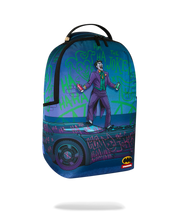Load image into Gallery viewer, SPRAYGROUND DC JOKER NO RULES TAGGED UP BATMOBILE BACKPACK