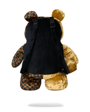Load image into Gallery viewer, SPRAYGROUND SHARKS IN PARIS GOLD DRIP MONEYBEAR BACKPACK