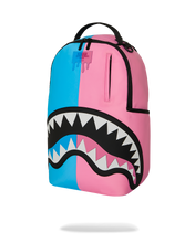Load image into Gallery viewer, SPRAYGROUND SHARK CENTRAL COTTON CANDY SPLIT BACKPACK B9383