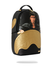 Load image into Gallery viewer, SPRAYGROUND SCARFACE GOLD EMBOSSED BACKPACK