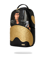 Load image into Gallery viewer, SPRAYGROUND SCARFACE GOLD EMBOSSED BACKPACK