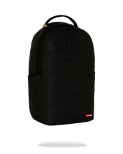 Load image into Gallery viewer, SPRAYGROUND SHARK CENTRAL EMBOSSED BLACK NYLON BACKPACK
