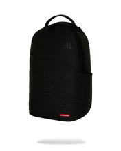 Load image into Gallery viewer, SPRAYGROUND SHARK CENTRAL EMBOSSED BLACK NYLON BACKPACK