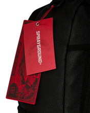 Load image into Gallery viewer, SPRAYGROUND SHARK CENTRAL EMBOSSED BLACK NYLON BACKPACK