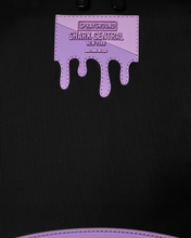 Load image into Gallery viewer, SPRAYGROUND  SHARK CENTRAL PASSPORT PURPLE BACKPACK