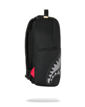 Load image into Gallery viewer, SPRAYGROUND SHARK CENTRAL BLACK NYLON GRAY EMBOSSED BACKPACK B9636