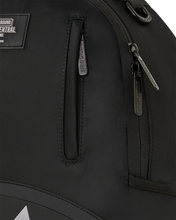 Load image into Gallery viewer, SPRAYGROUND SHARK CENTRAL BLACK NYLON GRAY EMBOSSED BACKPACK B9636