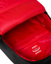 Load image into Gallery viewer, SPRAYGROUND SHARK CENTRAL BLACK NYLON GRAY EMBOSSED BACKPACK B9636