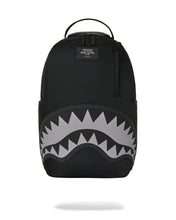 Load image into Gallery viewer, SPRAYGROUND SHARK CENTRAL BLACK NYLON GRAY EMBOSSED BACKPACK