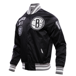 PRO STANDARD MLB BROOKLYN NETS RETRO CLASSIC SATIN JACKET – BLUE PRO STANDARD MLB BROOKLYN NETS RETRO CLASSIC SATIN JACKET – BLUE