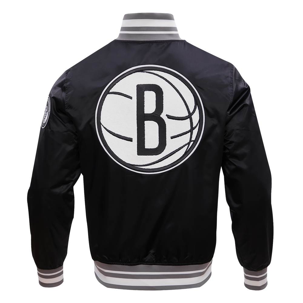 PRO STANDARD MLB BROOKLYN NETS RETRO CLASSIC SATIN JACKET – BLUE PRO STANDARD MLB BROOKLYN NETS RETRO CLASSIC SATIN JACKET – BLUE