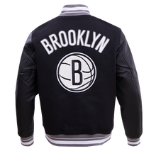 Load image into Gallery viewer, PRO STANDARD  BROOKLYN NETS CLASSIC RIP WOOL VARSITY JACKET