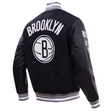 Load image into Gallery viewer, PRO STANDARD  BROOKLYN NETS CLASSIC RIP WOOL VARSITY JACKET