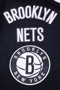 PRO STANDARD  BROOKLYN NETS CLASSIC RIP WOOL VARSITY JACKET