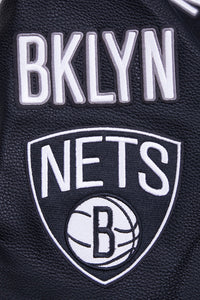 PRO STANDARD  BROOKLYN NETS CLASSIC RIP WOOL VARSITY JACKET