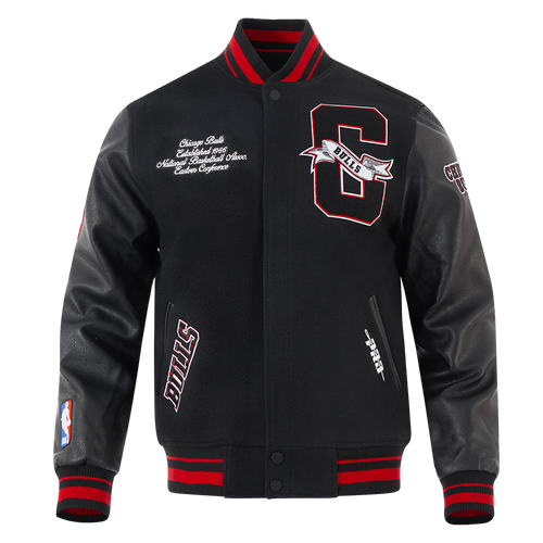 PRO STANDARD  NBA CHICAGO BULLS RIB WOOL VARSITY JACKET