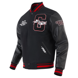 PRO STANDARD  NBA CHICAGO BULLS RIB WOOL VARSITY JACKET