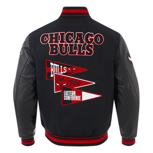 PRO STANDARD  NBA CHICAGO BULLS RIB WOOL VARSITY JACKET