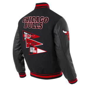 PRO STANDARD  NBA CHICAGO BULLS RIB WOOL VARSITY JACKET