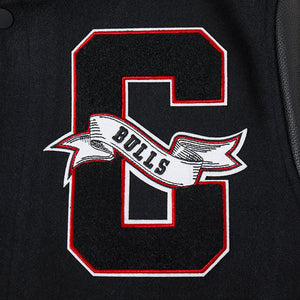 PRO STANDARD  NBA CHICAGO BULLS RIB WOOL VARSITY JACKET