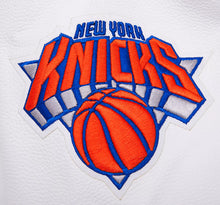 Load image into Gallery viewer, PRO STANDARD  NEW YORK KNICKS RETRO RIP WOOL VARSITY JACKET