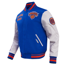 Load image into Gallery viewer, PRO STANDARD  NEW YORK KNICKS RETRO RIP WOOL VARSITY JACKET