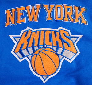 PRO STANDARD  NEW YORK KNICKS RETRO RIP WOOL VARSITY JACKET