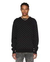 Load image into Gallery viewer, KSUBI BOX KNIT CREW SWEATER WASHED BLACK