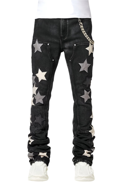BlackVintageStarsDenim-