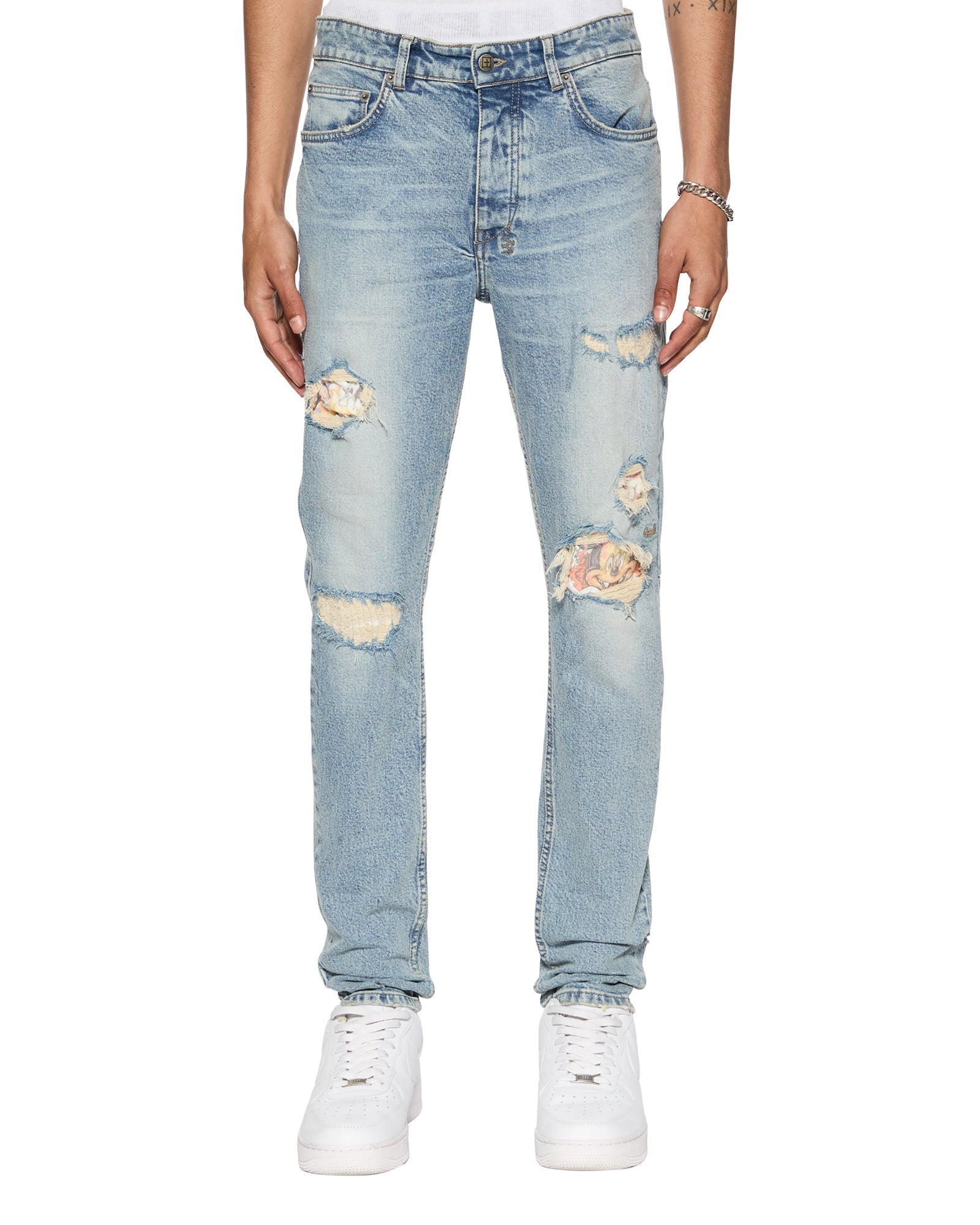 KSUBI CHITCH CHAMPAGNE DESTROY SKETCH JEANS – BLUE CITY NYC