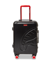 Load image into Gallery viewer, SPRAYGROUND MOLDED SHARKITECTURE BLACK HARDSHELL CARRY-ON