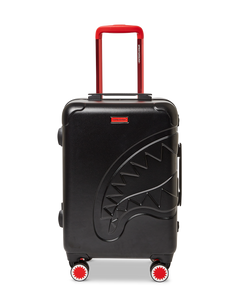 SPRAYGROUND MOLDED SHARKITECTURE BLACK HARDSHELL CARRY-ON