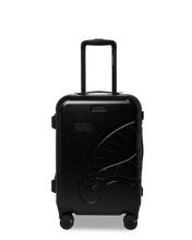 Load image into Gallery viewer, SPRAYGROUND BLACKED OUT EMBOSSED GOLD TOOTH CARRY-ON LUGGAGE CL326