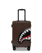 Load image into Gallery viewer, SPRAYGROUND SHARKS IN PARIS GRIN &amp; GRIND WTF BUBBLE CARRY-ON LUGGAGE CL327