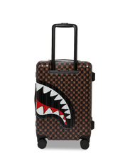 Load image into Gallery viewer, SPRAYGROUND SHARKS IN PARIS GRIN &amp; GRIND WTF BUBBLE CARRY-ON LUGGAGE CL327