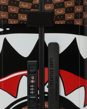 Load image into Gallery viewer, SPRAYGROUND SHARKS IN PARIS GRIN &amp; GRIND WTF BUBBLE CARRY-ON LUGGAGE CL327