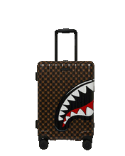 Load image into Gallery viewer, SPRAYGROUND SHARKS IN PARIS GRIN &amp; GRIND WTF BUBBLE CARRY-ON LUGGAGE CL327