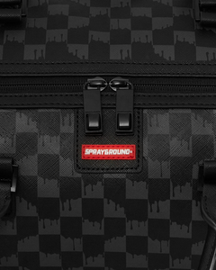 SPRAYGROUND HANGOVER GREY DRIP DUFFLE BAG