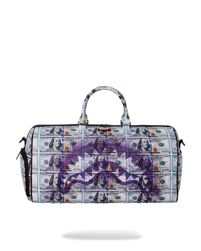 SPRAYGROUND MONEY SPLAT DUFFLE BAG