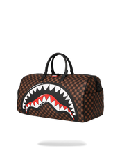Load image into Gallery viewer, SPRAYGROUND SHARKS IN PARIS WTF GRIN &amp; GRIND DUFFLE BUBBLE CHECK DUFFLE