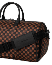 Load image into Gallery viewer, SPRAYGROUND SHARKS IN PARIS WTF GRIN &amp; GRIND DUFFLE BUBBLE CHECK DUFFLE