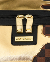 Load image into Gallery viewer, SPRAYGROUND SHARKS IN PARIS GOLDEN DYNASTY GOLD DRIP DUFFLE