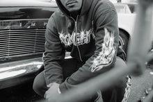 Load image into Gallery viewer, ALMIGHTY METAL POTASSIUM CROP ZIP HOODIE