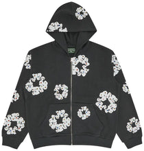 Load image into Gallery viewer, DENIM TEARS RHINESTONE ZIP HOODIE