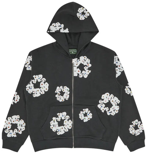 DENIM TEARS RHINESTONE ZIP HOODIE